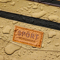 Men Outdoor Sports Waist Bag with Multi Pockets Canvas Slim Coin Purse Coin Pocket Bag Zipper Coin Purse for Best Gift